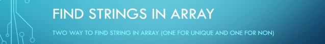 FindStrIn1DArray
