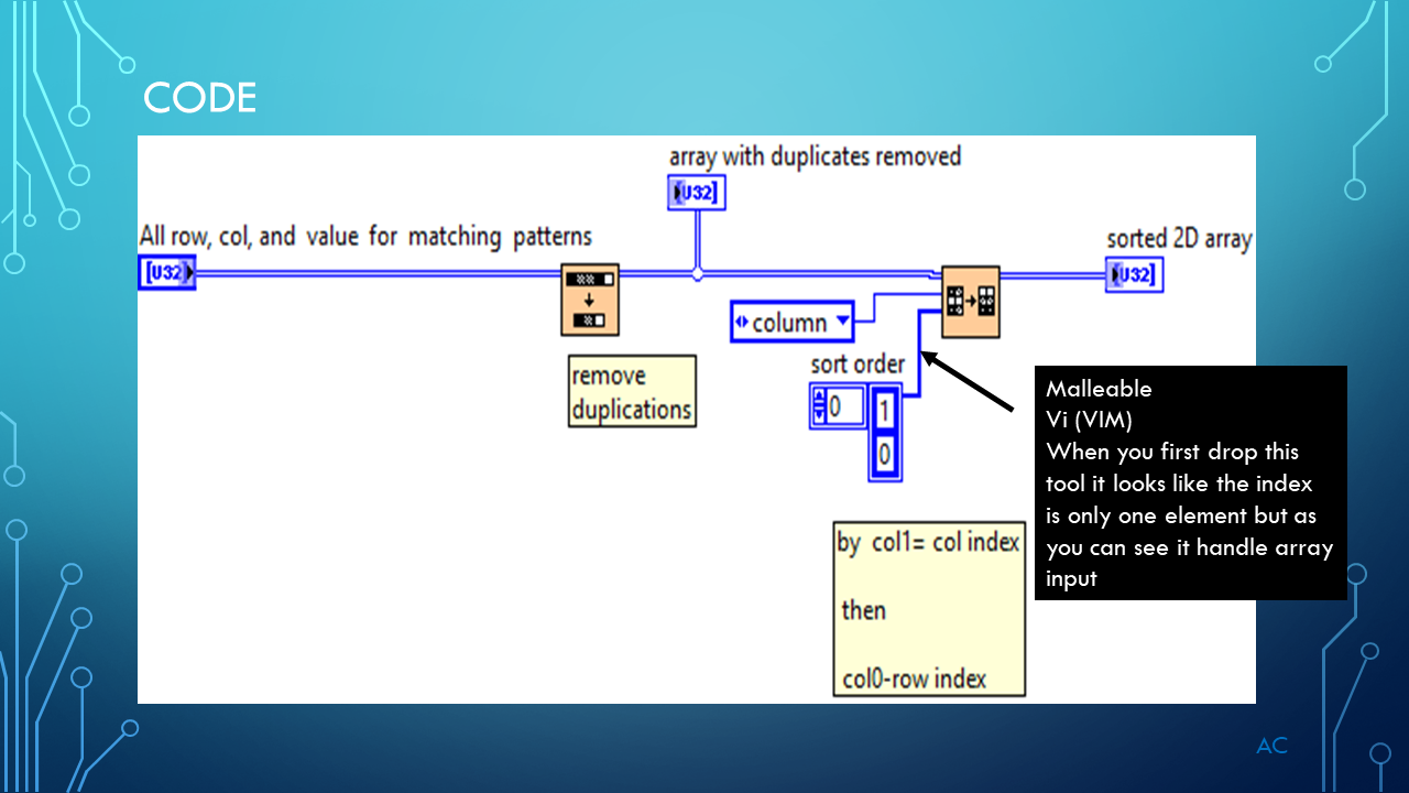 LV 2D Remove Duplicate and Sort | Test Engineers Resource