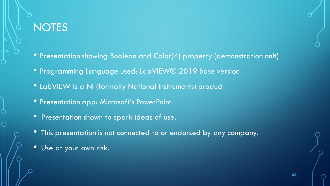 LV Boolean Color(4) Property | Test Engineers Resource