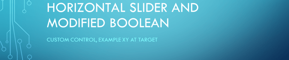 LV Modified Vertical and Horizontal Slider and&nbsp;Boolean
