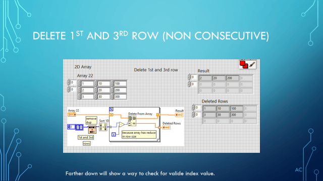 Delete From Array Labview LV 2D Array ( Add, Insert, Delete) | Test Engineers Resource