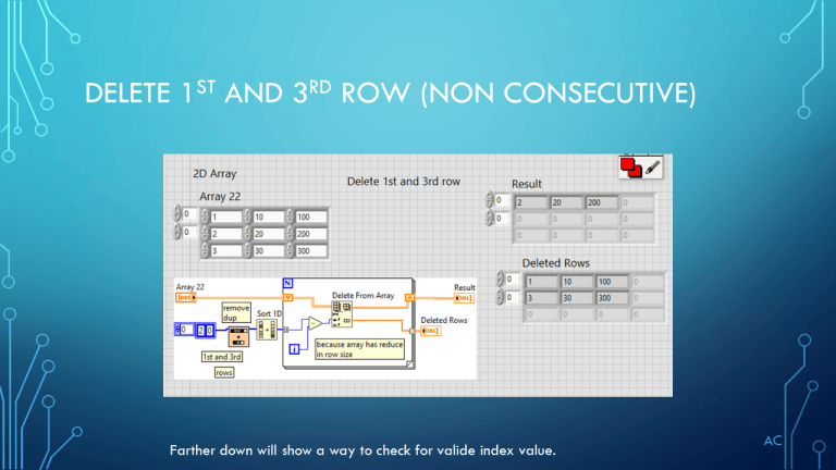 LV 2D Array ( Add, Insert, Delete) | Test Engineers Resource