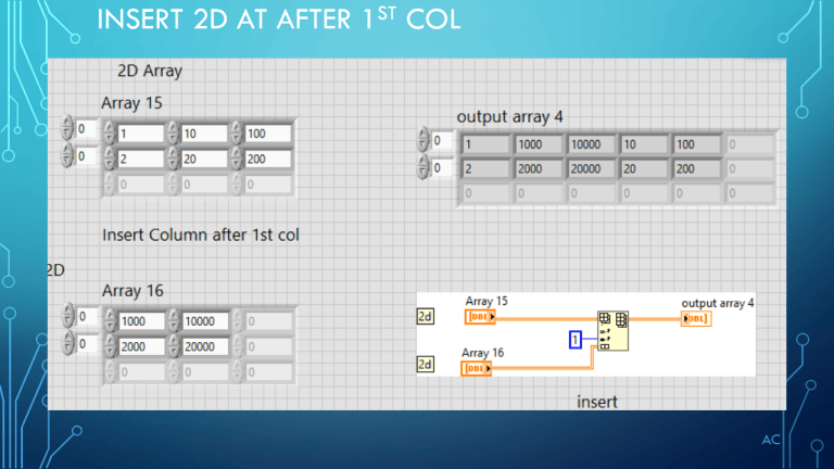 LV 2D Array ( Add, Insert, Delete) | Test Engineers Resource