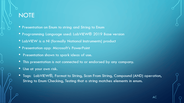 LV Enum and String | Test Engineers Resource