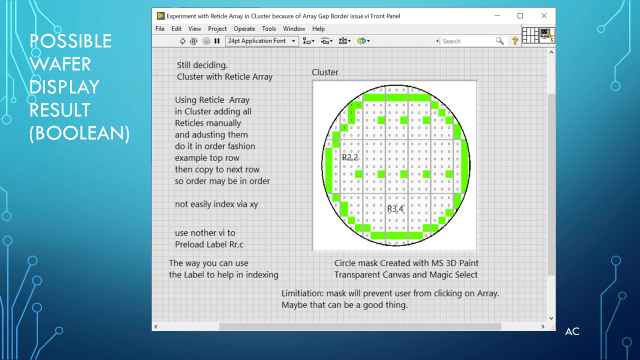 LV Wafer Display (Reticle and Die) | Test Engineers Resource