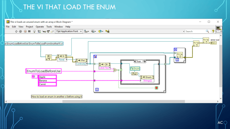 LabVIEW(r) Preload an Enum with a String Array | Test Engineers Resource