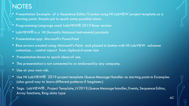 LV Sequence Editor Creator Example | Test Engineers Resource