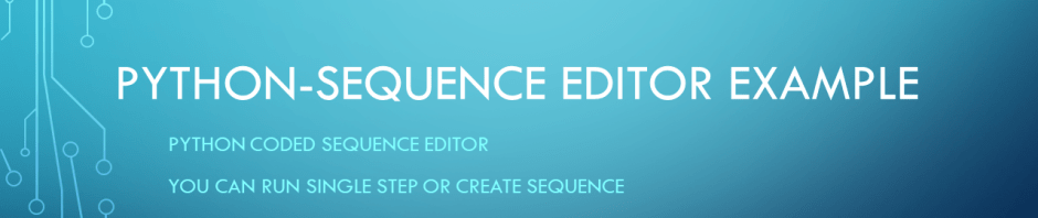 Python – Sequence Editor&nbsp;example