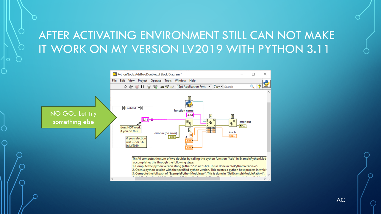 LV calling Python via -c command line method | Test Engineers Resource